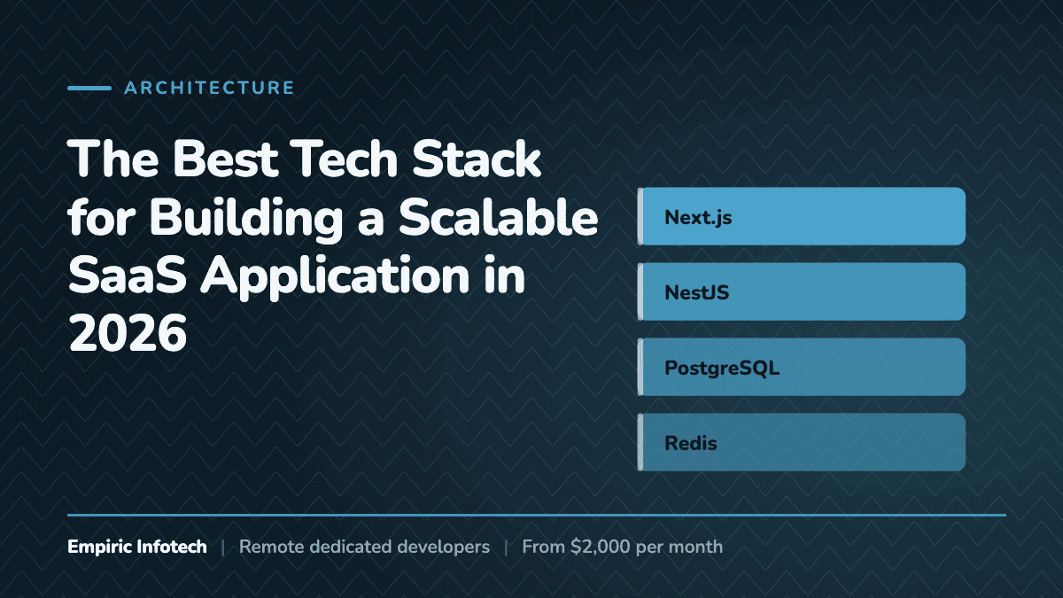 The Best Tech Stack for Building a Scalable SaaS Application in 2026