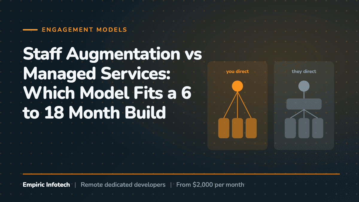 Staff Augmentation vs Managed Services: Which Model Fits a 6 to 18 Month Build