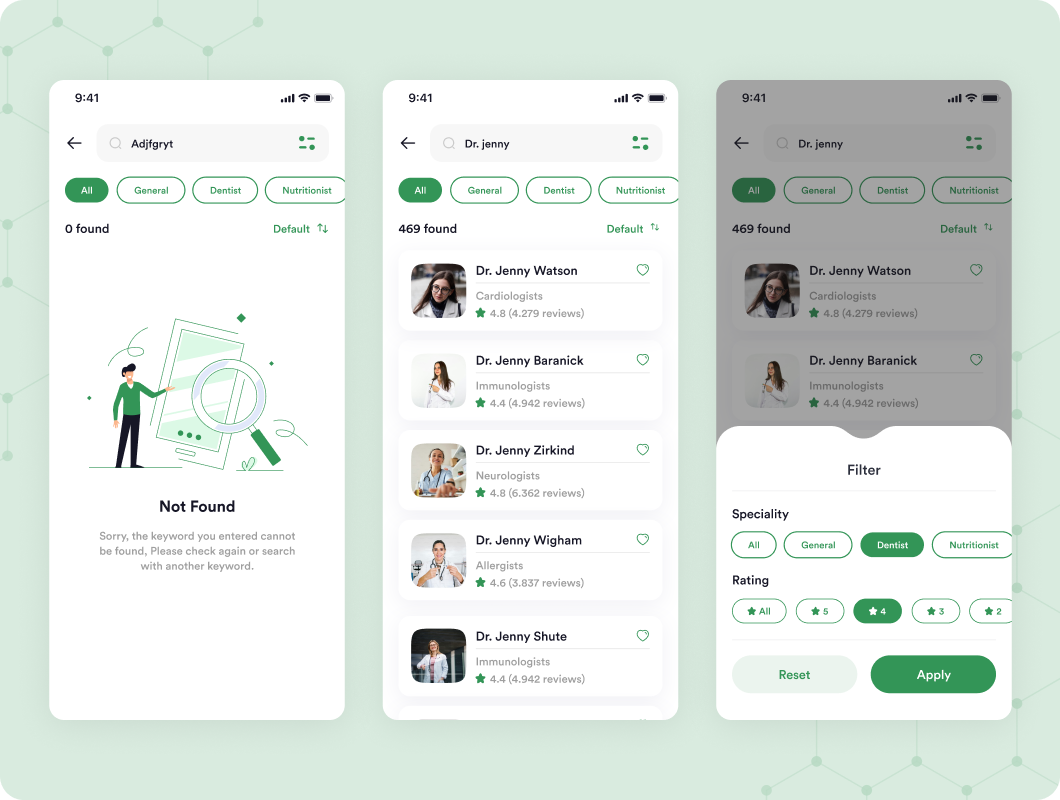 Search and filter tool