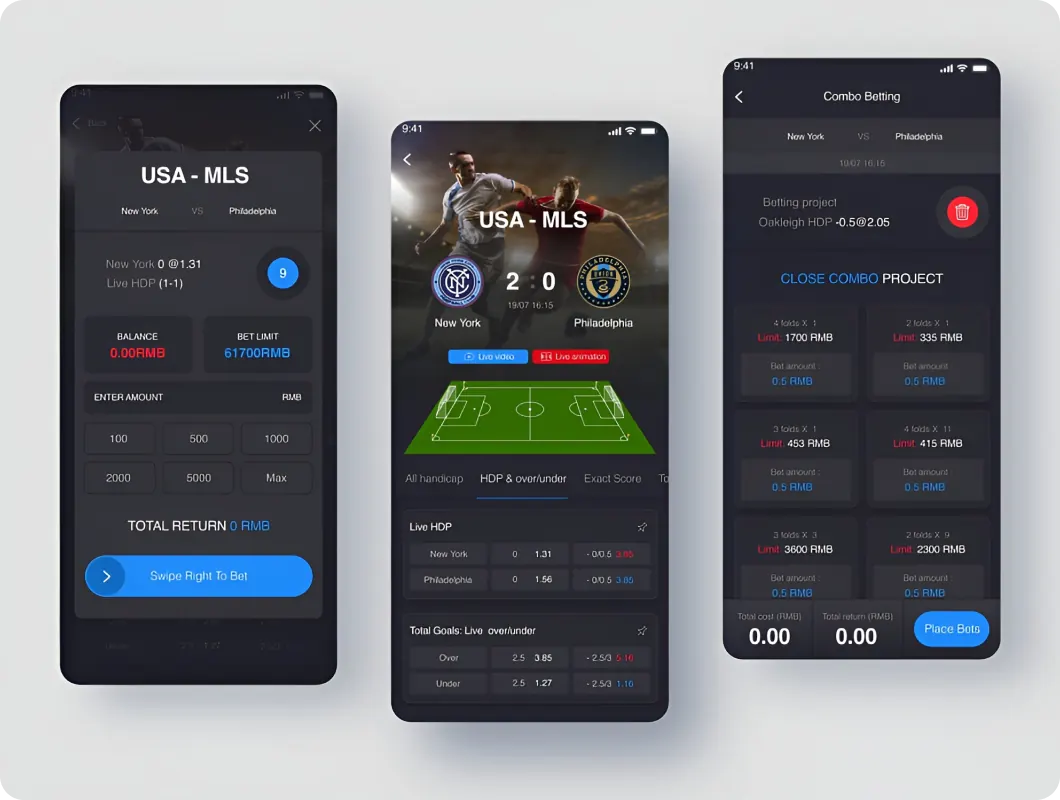 Soccer Betting App development