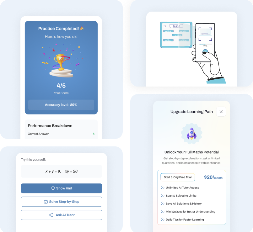 MathIQ AI: Maths Learning App strategy and solutions